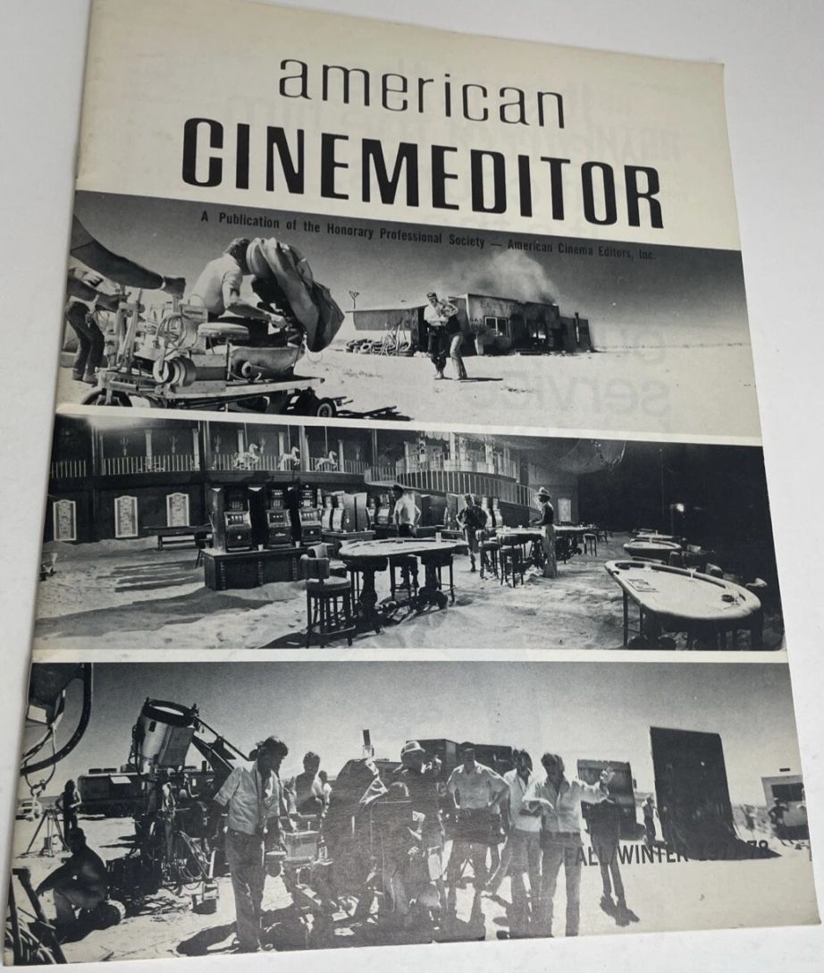AMERICAN CINEMEDITOR magazine side cover Fall 1977