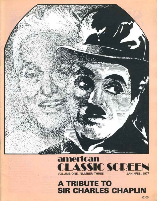 AMERICAN CLASSIC SCREEN magazine side cover Issue 3 Vol 1 #3 January/February 1977