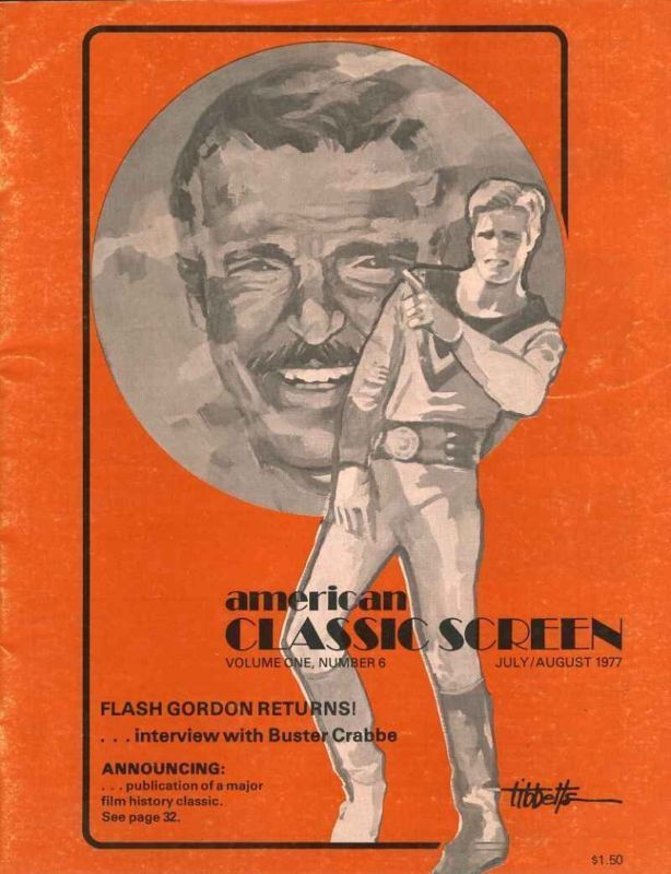 AMERICAN CLASSIC SCREEN magazine side cover Issue 6 Vol 1 #6 July/August 1977