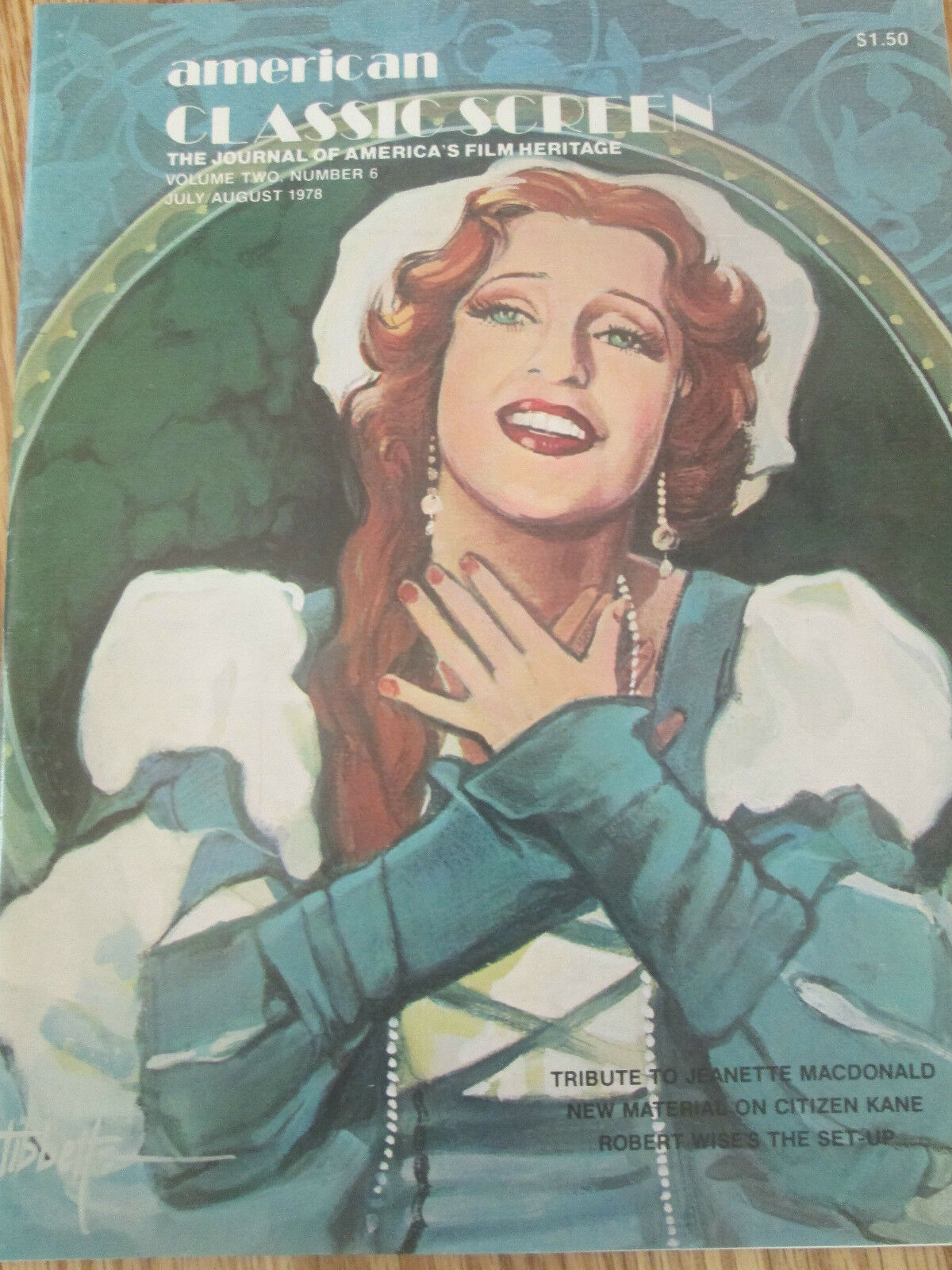 AMERICAN CLASSIC SCREEN magazine side cover Issue 12 Vol 2 #6 July/August 1978