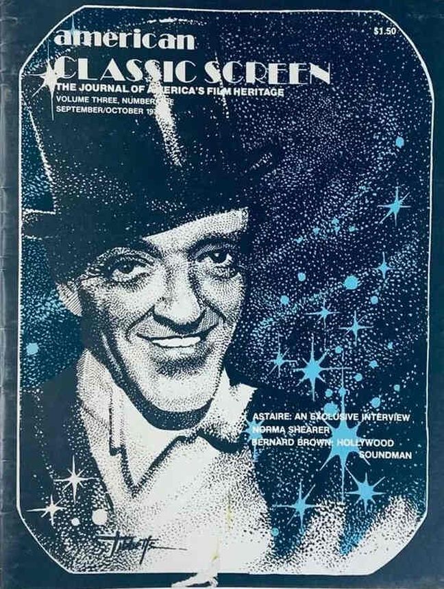 AMERICAN CLASSIC SCREEN magazine side cover Issue 13 Vol 3 #1 September/October 1978
