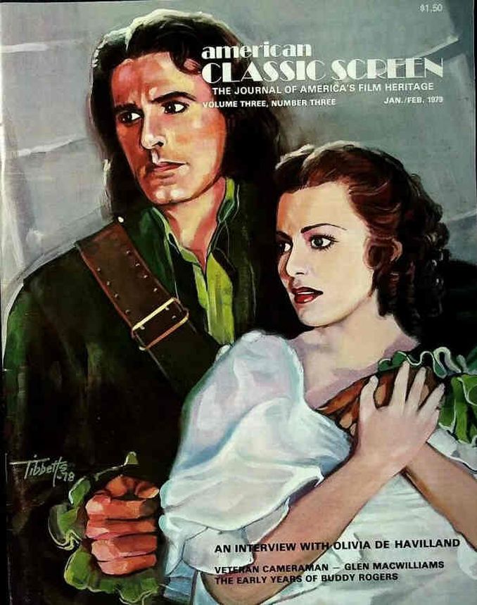 AMERICAN CLASSIC SCREEN magazine side cover Issue 15 Vol 3 #3 January/February 1979
