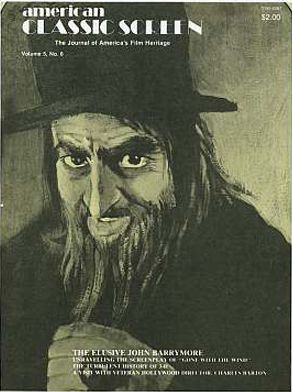 AMERICAN CLASSIC SCREEN magazine side cover Issue 30 Vol 5 #6 November/December 1981