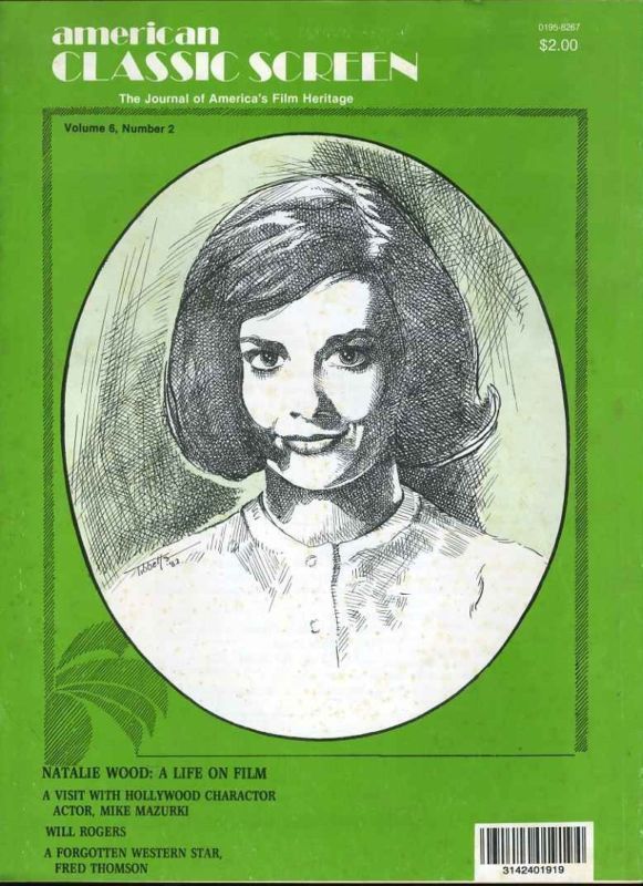 AMERICAN CLASSIC SCREEN magazine side cover Issue 32 Vol 6 #2 March/April 1982