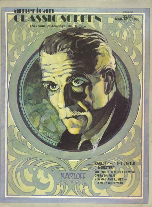 AMERICAN CLASSIC SCREEN magazine side cover Issue 38 Vol 7 #2 March/April 1983