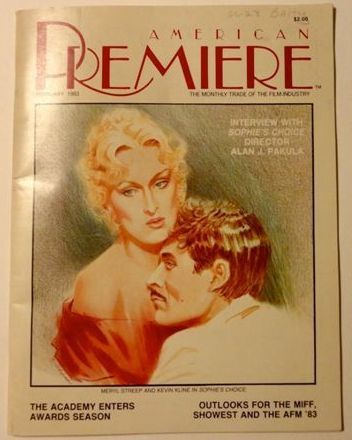 AMERICAN PREMIERE magazine side cover February 1983