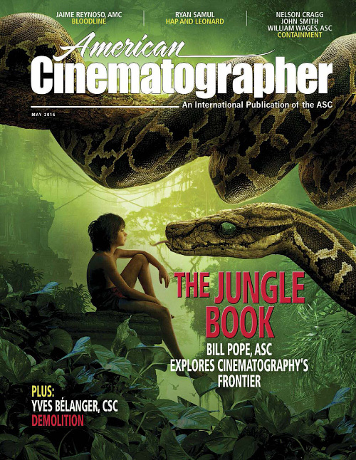 AMERICAN CINEMATOGRAPHER magazine side cover May 2016