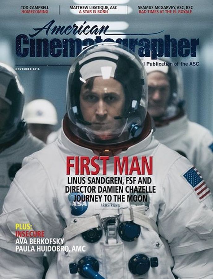 AMERICAN CINEMATOGRAPHER magazine side cover  November 2018