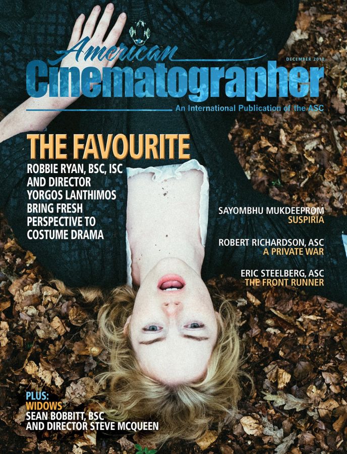 AMERICAN CINEMATOGRAPHER magazine side cover  December 2018
