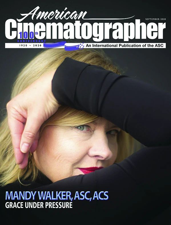 AMERICAN CINEMATOGRAPHER magazine side cover  September 2020