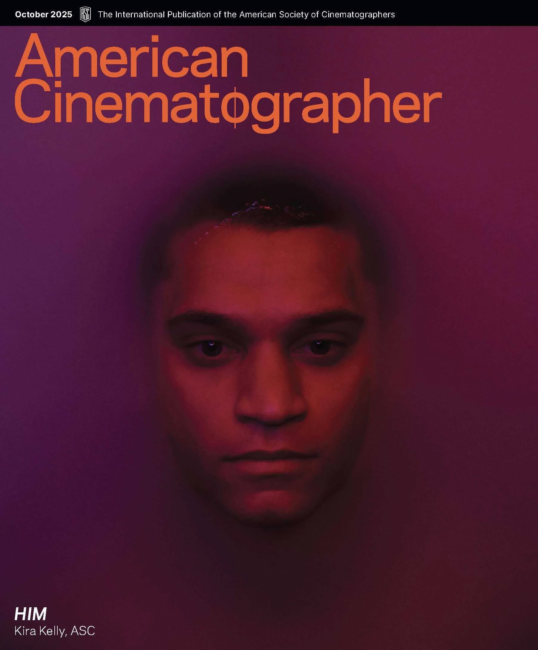 AMERICAN CINEMATOGRAPHER magazine side cover  October 2025