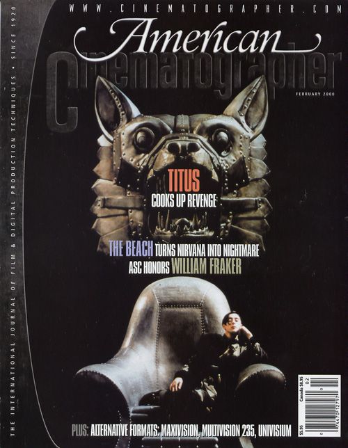 AMERICAN CINEMATOGRAPHER magazine side cover Issue 967 February 2000