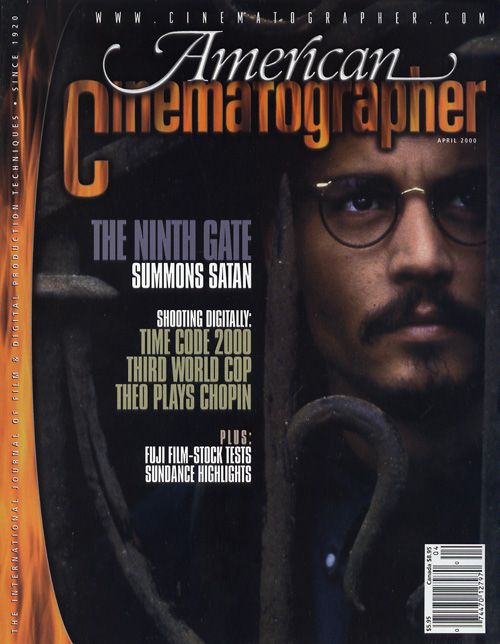 AMERICAN CINEMATOGRAPHER magazine side cover Issue 969 April 2000