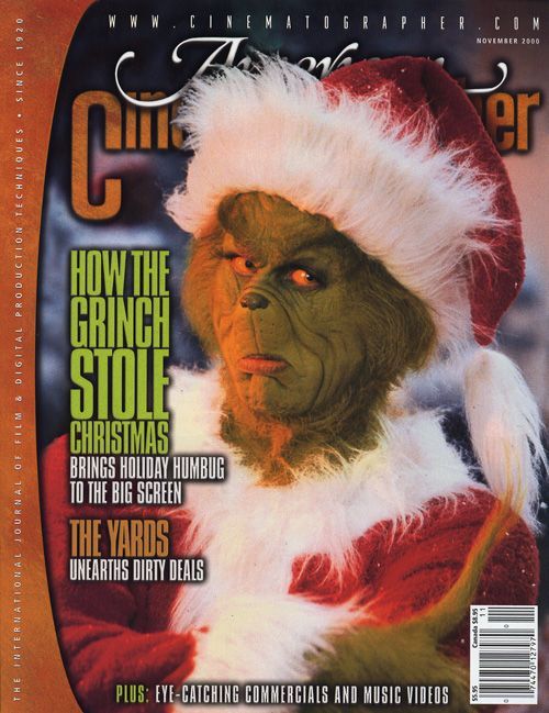 AMERICAN CINEMATOGRAPHER magazine side cover Issue 976 November 2000