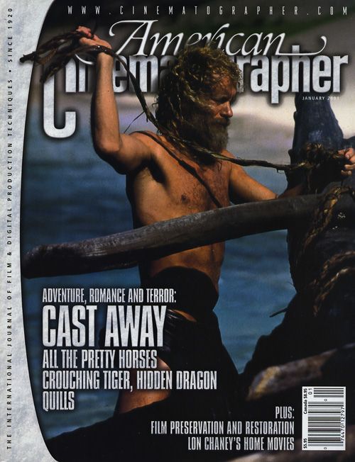 AMERICAN CINEMATOGRAPHER magazine side cover Issue 978 January 2001