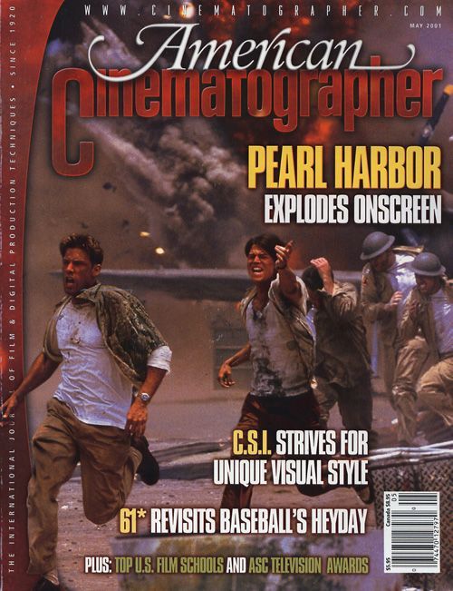 AMERICAN CINEMATOGRAPHER magazine side cover Issue 982 May 2001