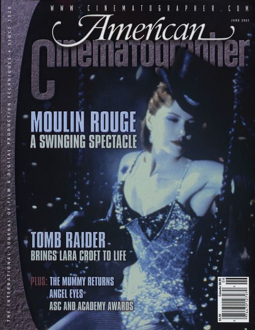 AMERICAN CINEMATOGRAPHER magazine side cover Issue 983 June 2001
