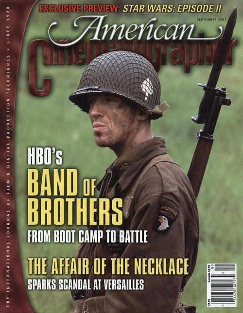 AMERICAN CINEMATOGRAPHER magazine side cover Issue 986 September 2001