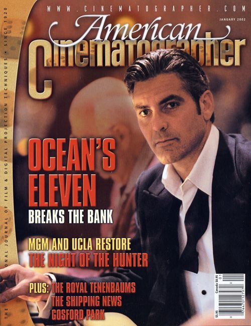 AMERICAN CINEMATOGRAPHER magazine side cover Issue 990 January 2002
