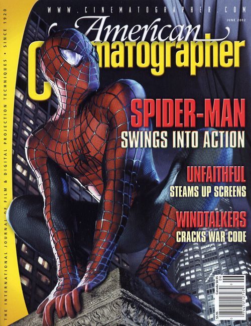 AMERICAN CINEMATOGRAPHER magazine side cover Issue 995 June 2002