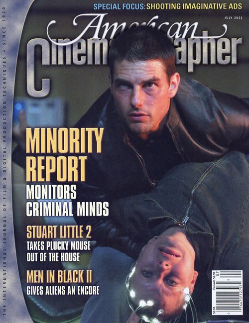 AMERICAN CINEMATOGRAPHER magazine side cover Issue 996 July 2002
