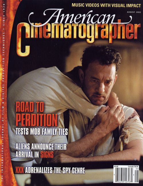 AMERICAN CINEMATOGRAPHER magazine side cover Issue 997 August 2002