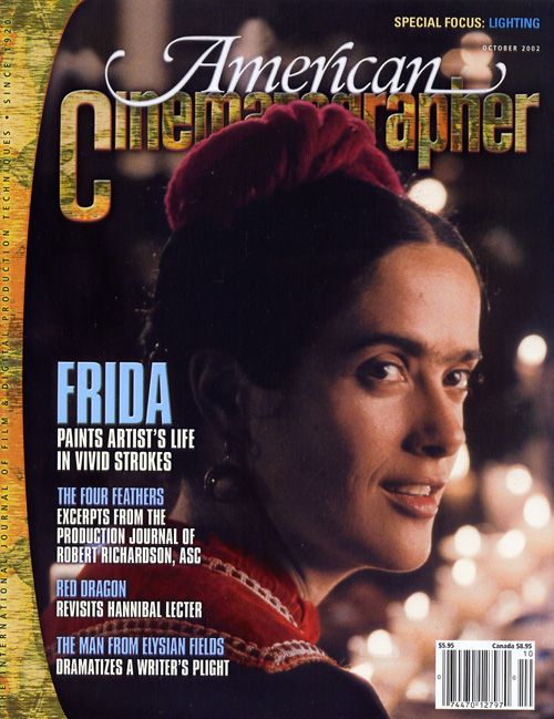 AMERICAN CINEMATOGRAPHER magazine side cover Issue 999 October 2002