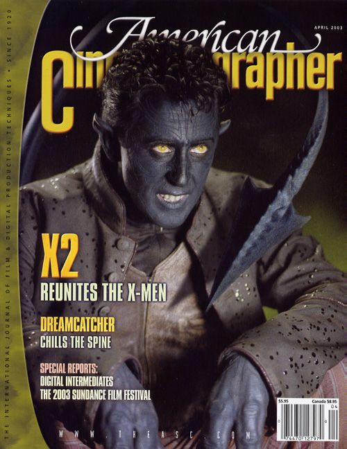 AMERICAN CINEMATOGRAPHER magazine side cover Issue 1005 April 2003