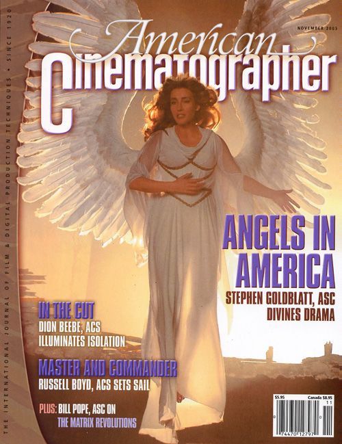 AMERICAN CINEMATOGRAPHER magazine side cover Issue 1012 November 2003