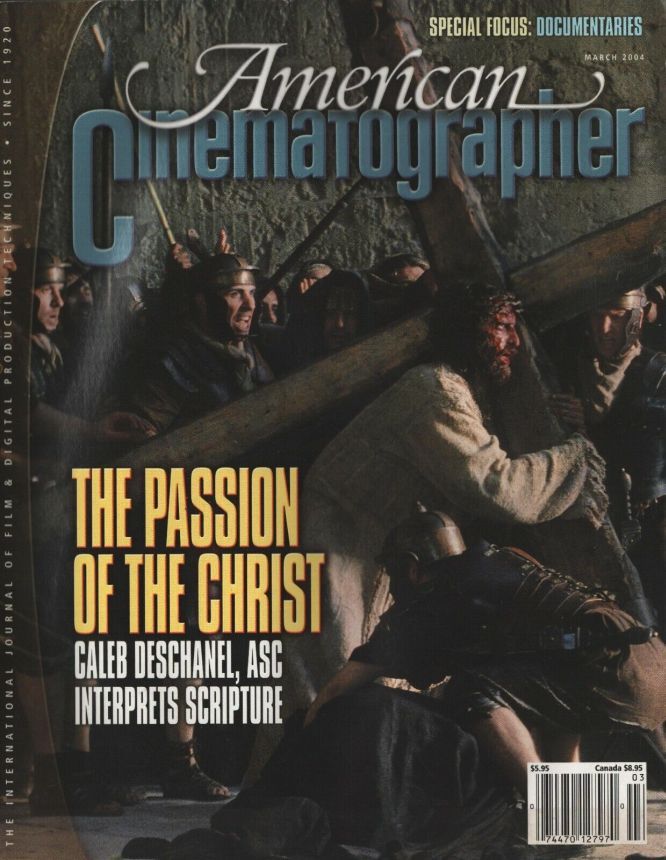 AMERICAN CINEMATOGRAPHER magazine side cover Issue 1016 March 2004