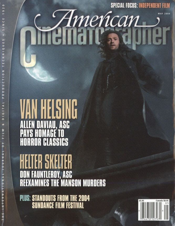 AMERICAN CINEMATOGRAPHER magazine side cover Issue 1018 May 2004