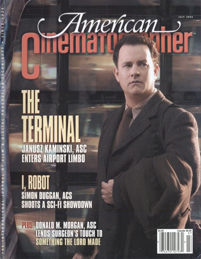 AMERICAN CINEMATOGRAPHER magazine side cover Issue 1020 July 2004