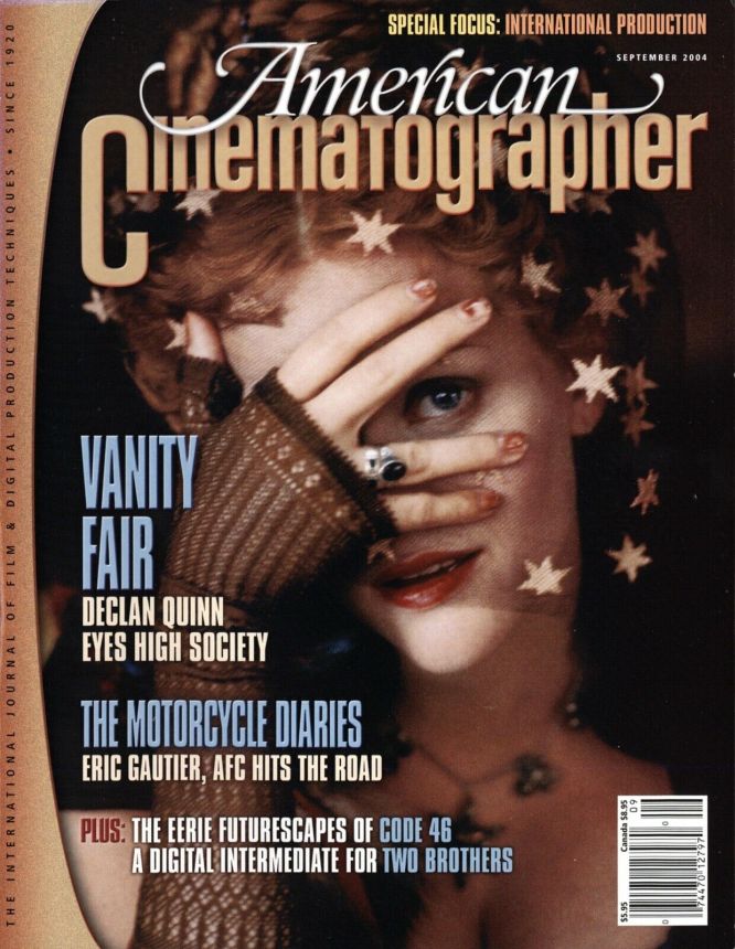 AMERICAN CINEMATOGRAPHER magazine side cover Issue 1022 September 2004