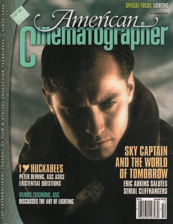 AMERICAN CINEMATOGRAPHER magazine side cover Issue 1023 October 2004