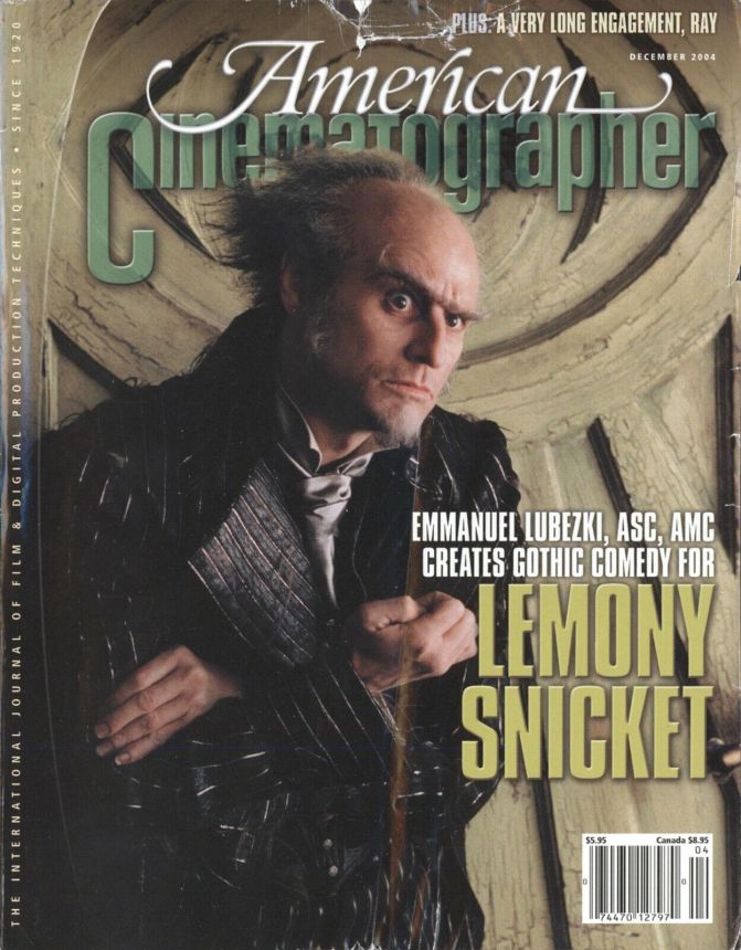 AMERICAN CINEMATOGRAPHER magazine side cover Issue 1025 December 2004