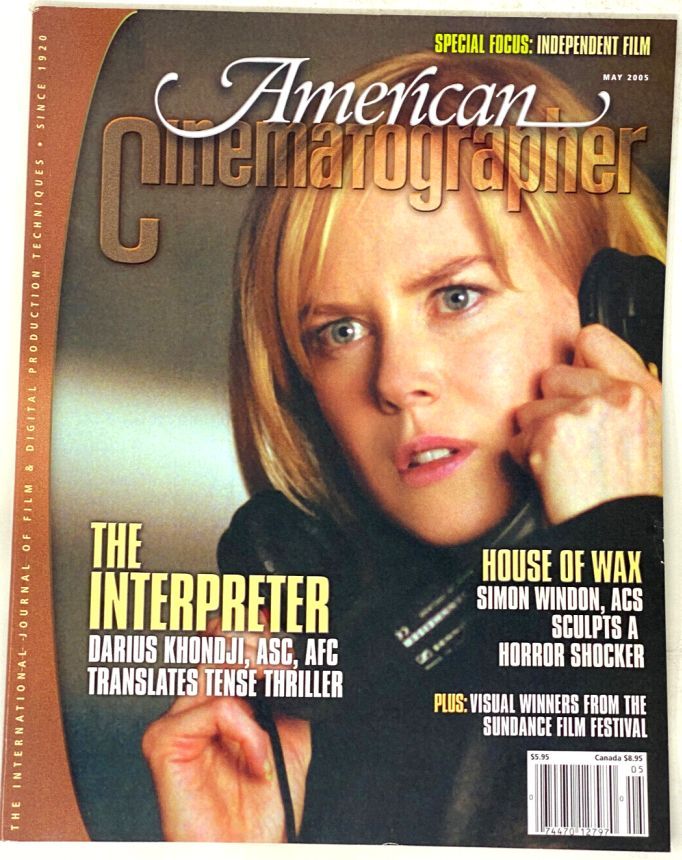 AMERICAN CINEMATOGRAPHER magazine side cover Issue 1030 May 2005