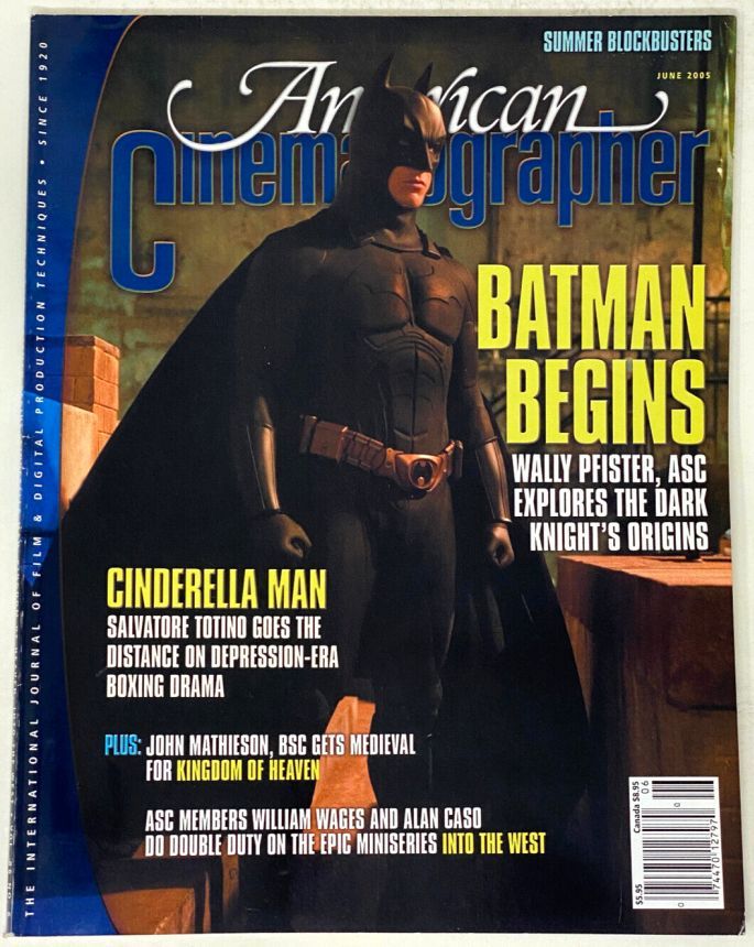 AMERICAN CINEMATOGRAPHER magazine side cover Issue 1031 June 2005