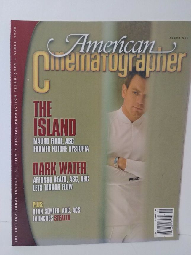 AMERICAN CINEMATOGRAPHER magazine side cover Issue 1033 August 2005