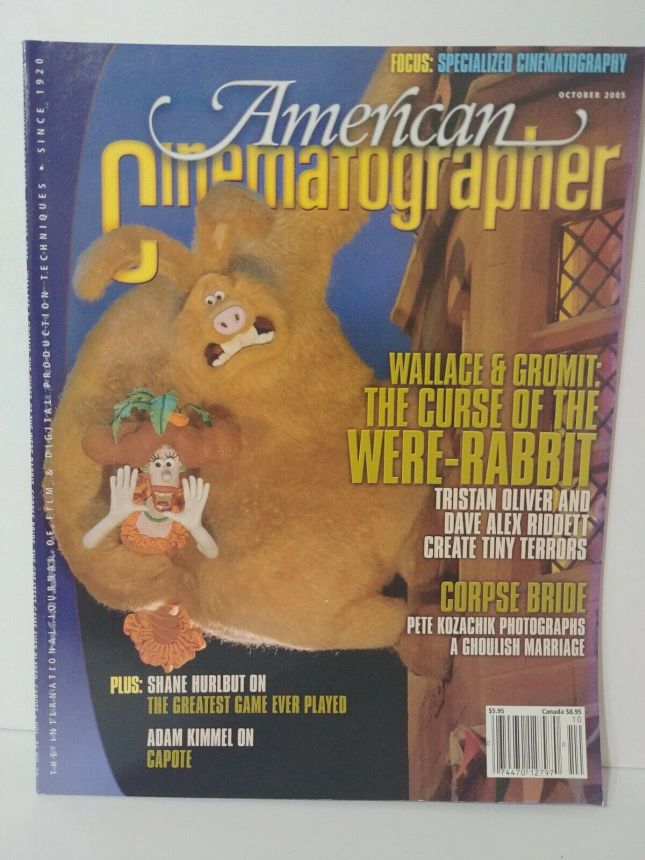 AMERICAN CINEMATOGRAPHER magazine side cover Issue 1035 October 2005