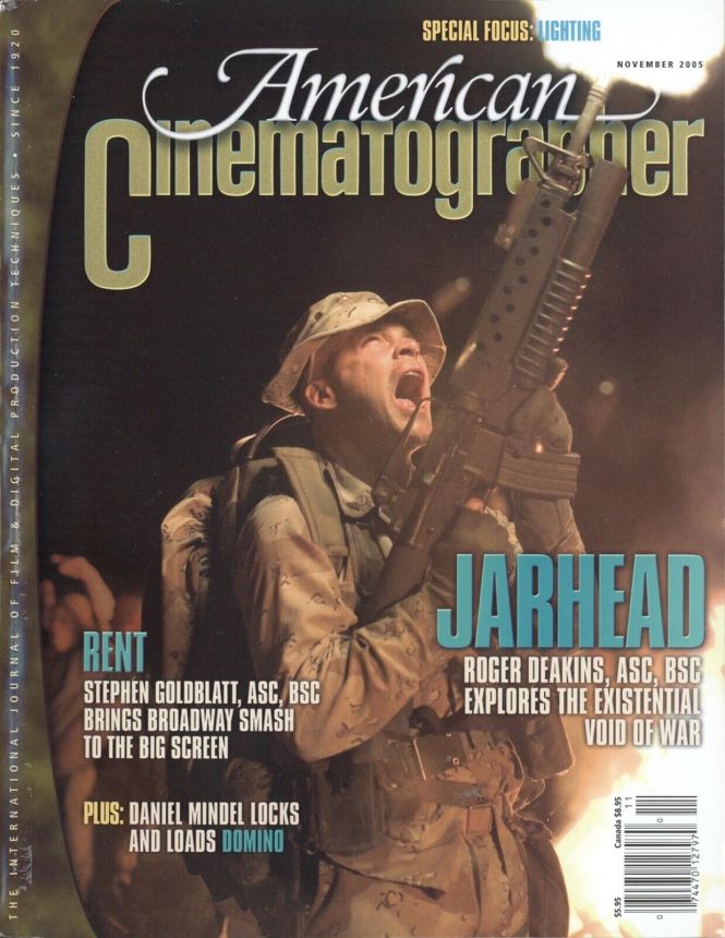 AMERICAN CINEMATOGRAPHER magazine side cover Issue 1036 November 2005