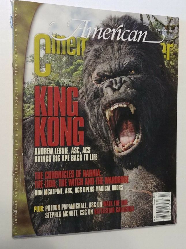 AMERICAN CINEMATOGRAPHER magazine side cover Issue 1037 December 2005