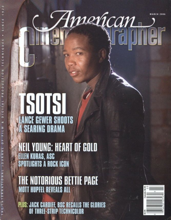 AMERICAN CINEMATOGRAPHER magazine side cover Issue 1040 March 2006