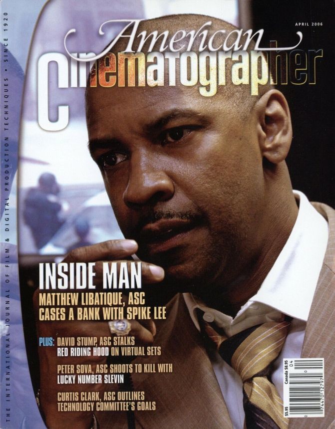 AMERICAN CINEMATOGRAPHER magazine side cover Issue 1041 April 2006