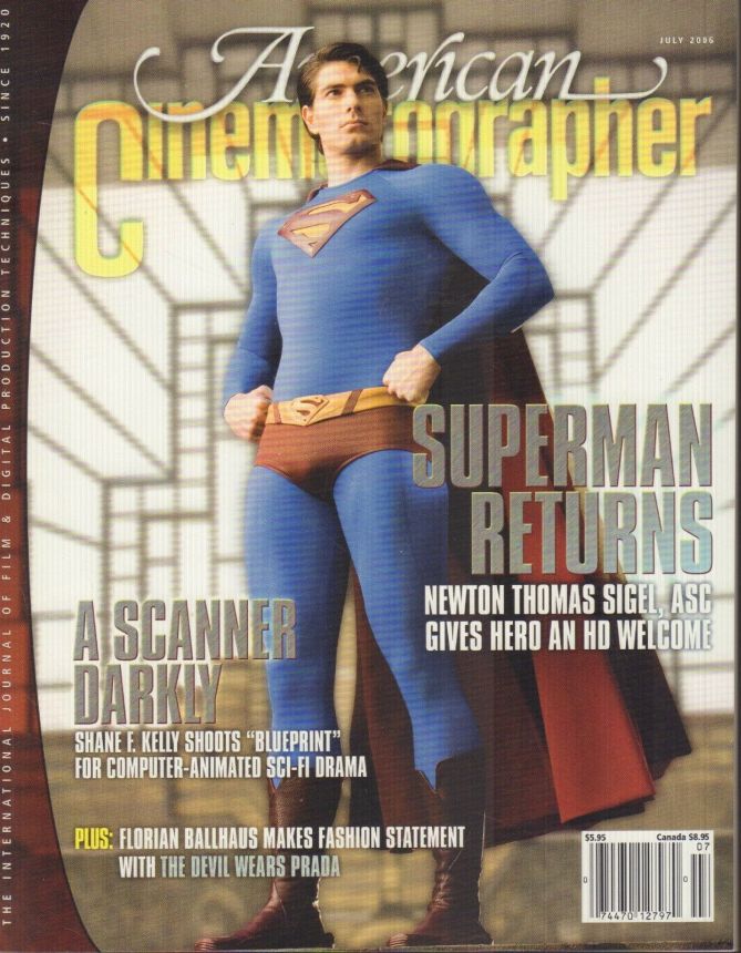 AMERICAN CINEMATOGRAPHER magazine side cover Issue 1044 July 2006