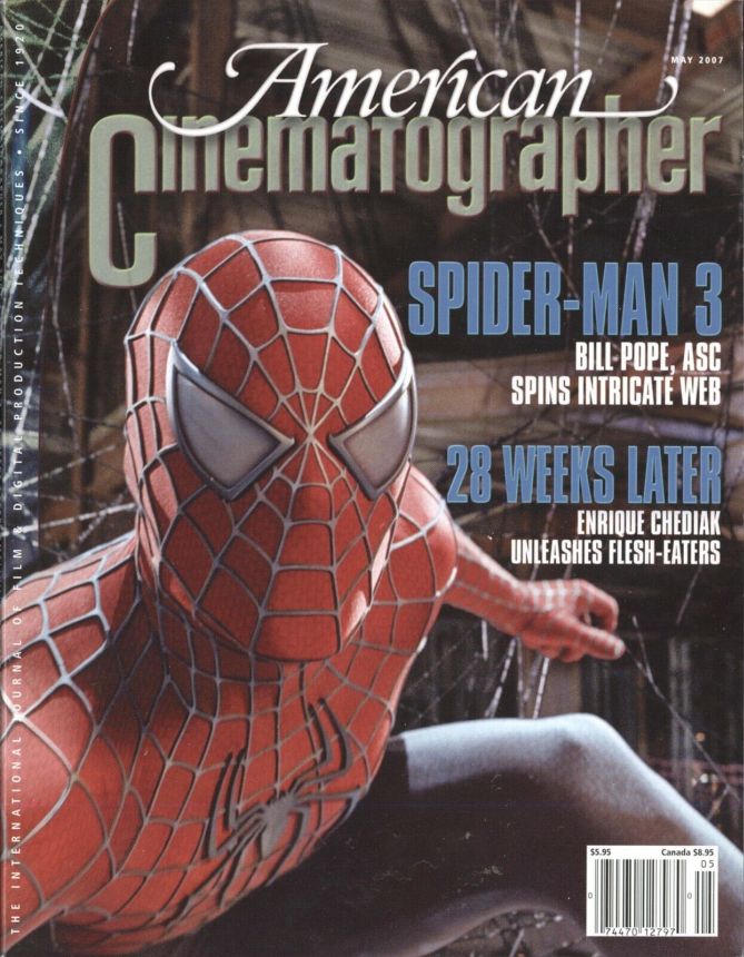 AMERICAN CINEMATOGRAPHER magazine side cover Issue 1054 May 2007
