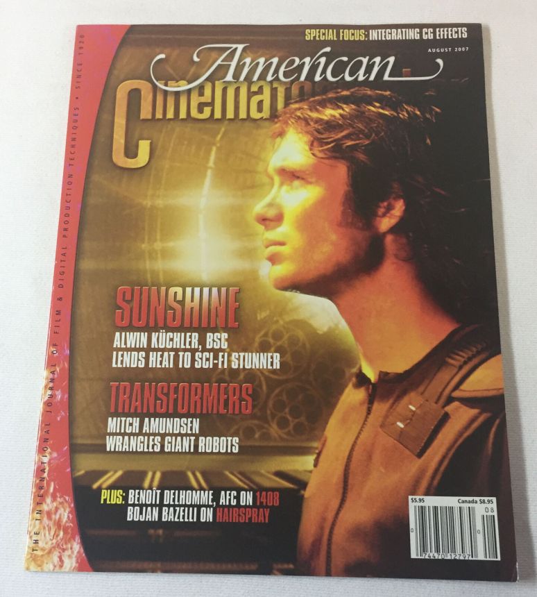 AMERICAN CINEMATOGRAPHER magazine side cover Issue 1057 August 2007