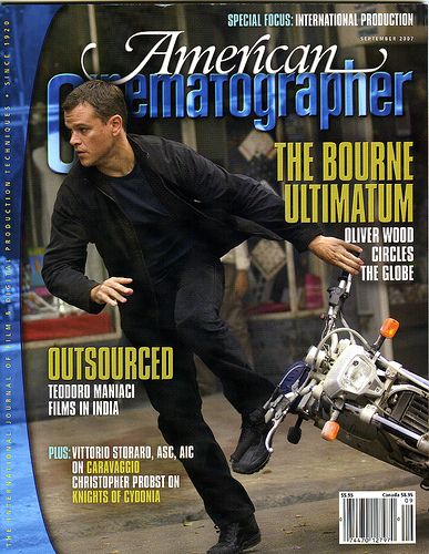 AMERICAN CINEMATOGRAPHER magazine side cover Issue 1058 September 2007