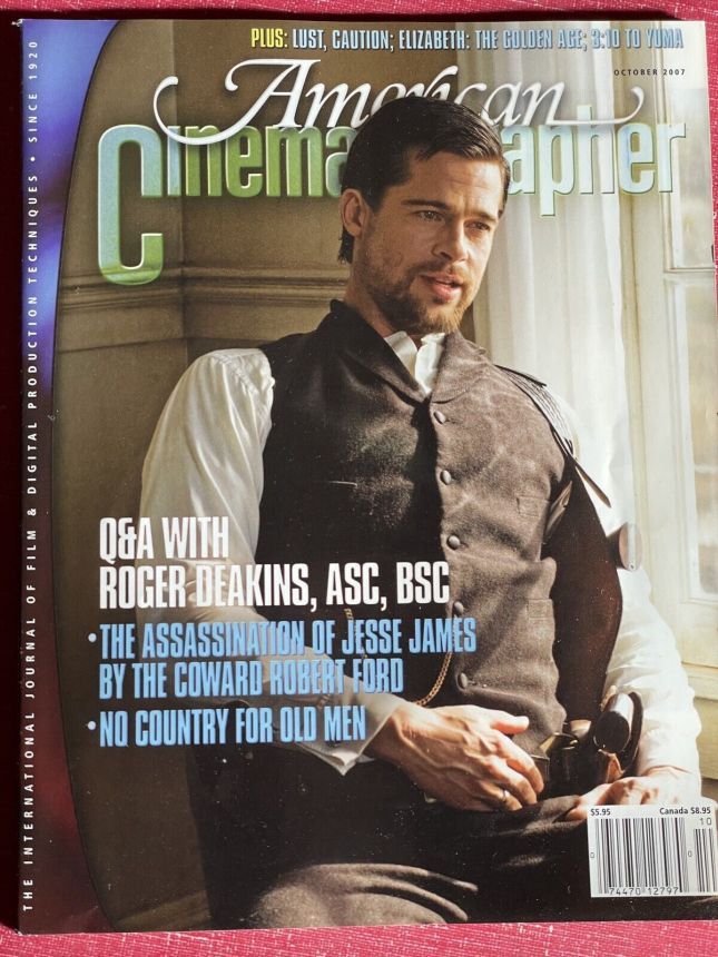 AMERICAN CINEMATOGRAPHER magazine side cover Issue 1059 October 2007