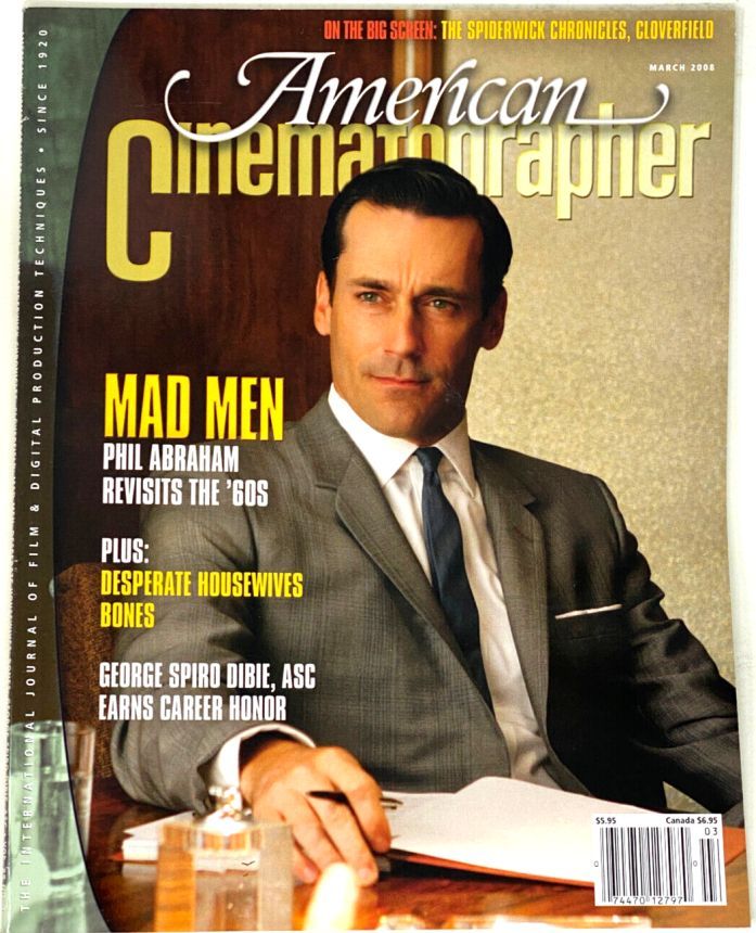 AMERICAN CINEMATOGRAPHER magazine side cover Issue 1064 March 2008