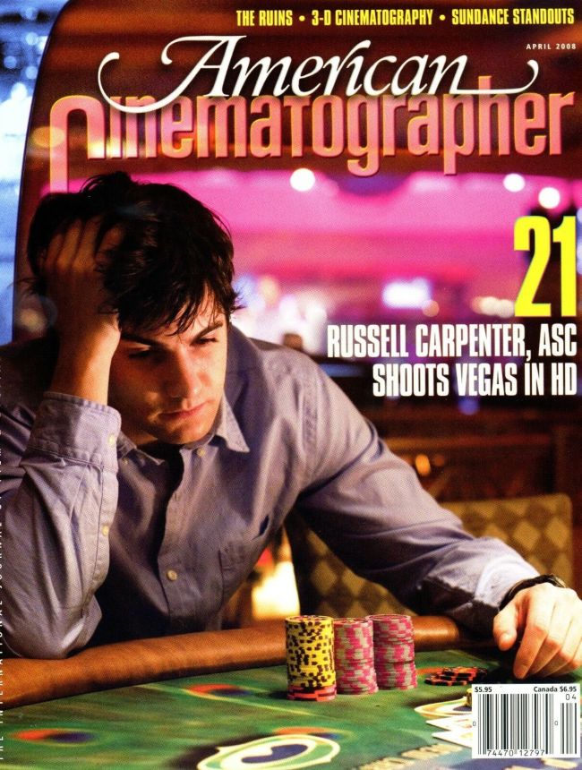 AMERICAN CINEMATOGRAPHER magazine side cover Issue 1065 April 2008